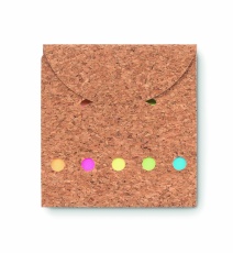 Cork sticky note memo pad