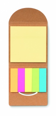 Logotrade promotional giveaway picture of: Cork sticky note memo pad