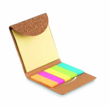 Logotrade business gift image of: Cork sticky note memo pad