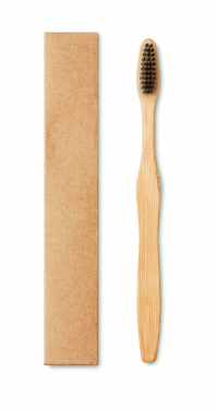 Logo trade advertising products picture of: Bamboo toothbrush in Kraft box