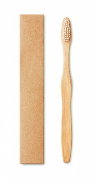 Logo trade promotional item photo of: Bamboo toothbrush in Kraft box