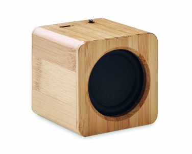 Logotrade promotional gift picture of: Bamboo wireless speaker