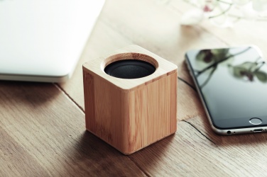 Logotrade promotional item picture of: Bamboo wireless speaker