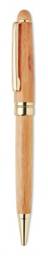 Logo trade promotional merchandise photo of: Bamboo twist ball pen in box