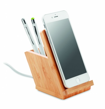 Logo trade promotional products picture of: Wireless charger pen holder 5W