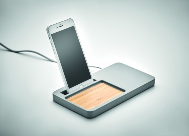 Logo trade promotional merchandise photo of: Wireless charging organizer10W