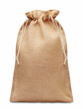 Logotrade promotional giveaway image of: Large jute gift bag 30x47 cm