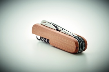 Logotrade corporate gift picture of: Multi tool pocket knife bamboo