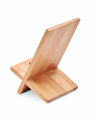 Logotrade promotional merchandise photo of: Bamboo phone stand/ holder WHIPPY