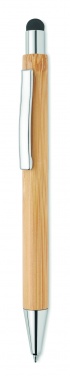 Logo trade advertising product photo of: Bamboo ballpoint pen with blue ink