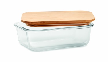 Logotrade promotional gift picture of: Glass lunchbox with bamboo lid