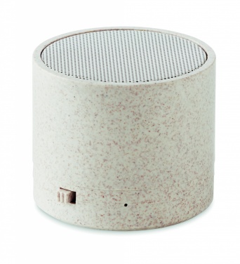 Logotrade promotional products photo of: 3W speaker in wheat straw/ABS