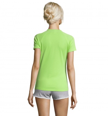 Logo trade promotional giveaway photo of: SPORTY WOMEN T-SHIRT POLYES