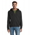 SPIKE MEN ZIP HOODIE SWEAT, Black