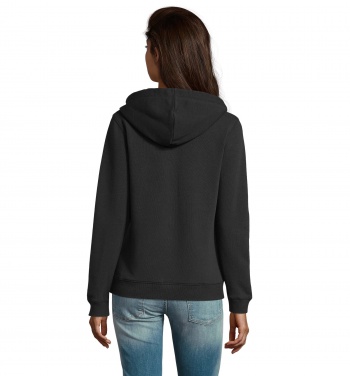 Logotrade promotional giveaway image of: SPIKE WOMEN ZIP HOOD SWEAT