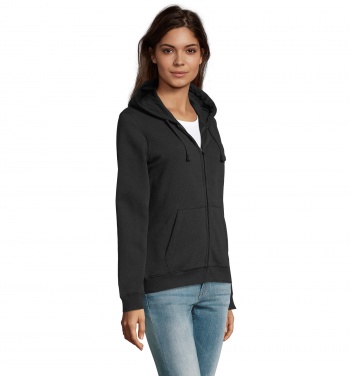 Logo trade business gift photo of: SPIKE WOMEN ZIP HOOD SWEAT