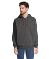 CARTER Full Zip Hoodie, Charcoal Melange