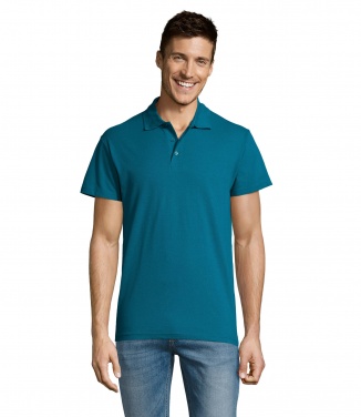 Logo trade promotional giveaways image of: SUMMER II MEN Polo 170g