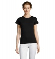 MISS WOMEN T-SHIRT 150g, Deep Black