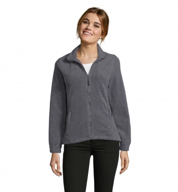 Logo trade promotional merchandise picture of: NORTH WOMEN ZIPPED FLEECE