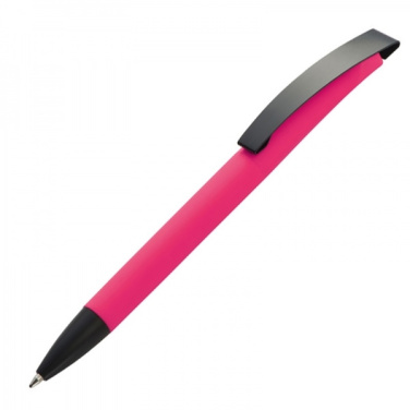 Logo trade promotional merchandise image of: Metal ballpen soft touch BRESCIA