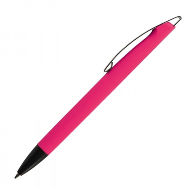 Logotrade promotional products photo of: Metal ballpen soft touch BRESCIA