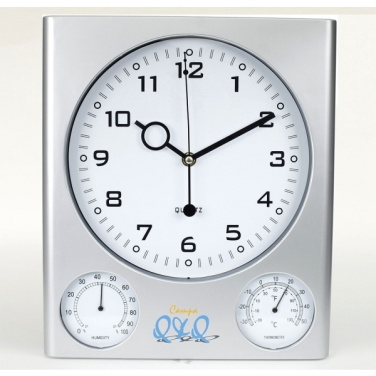 Logo trade promotional gift photo of: Plastic wall clock DEN HAAG