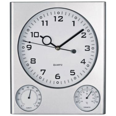 Logo trade promotional merchandise photo of: Plastic wall clock DEN HAAG