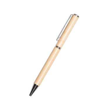 Logo trade promotional merchandise image of: Wooden ballpen HEYWOOD