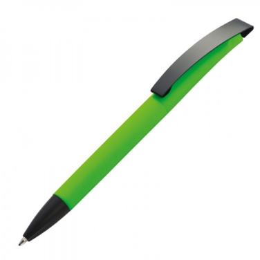 Logotrade promotional product image of: Metal ballpen soft touch BRESCIA