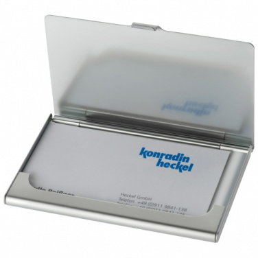 Logotrade corporate gifts photo of: Metal business card holder CORNWALL