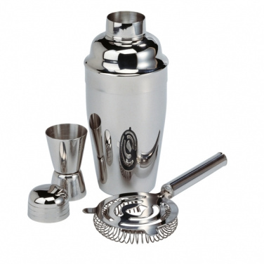 Logo trade promotional item photo of: Metal cocktail set, 3-piece MESSINA