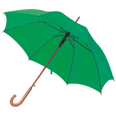 Logo trade promotional product photo of: Wooden automatic umbrella NANCY