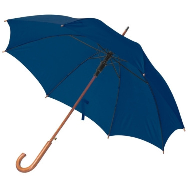 Logo trade advertising product photo of: Wooden automatic umbrella NANCY