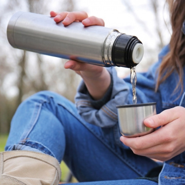 Logo trade promotional giveaways image of: Stainless steel isolating flask VIRGINIA BEACH 100 ml