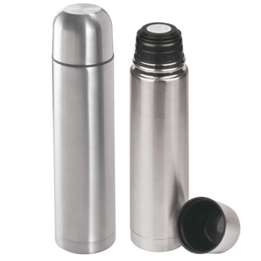 Logo trade business gift photo of: Stainless steel isolating flask VIRGINIA BEACH 100 ml