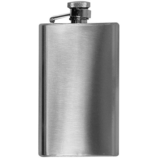 Logo trade promotional giveaways picture of: Stainless steel hip flask FRESNO 104 ml