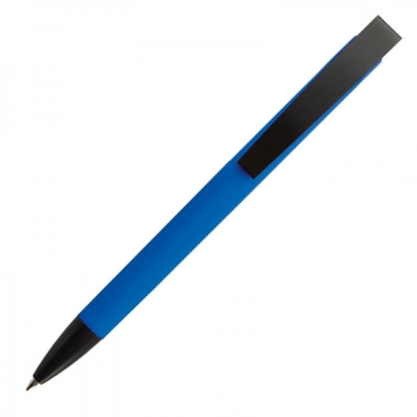 Logo trade business gifts image of: Metal ballpen soft touch BRESCIA