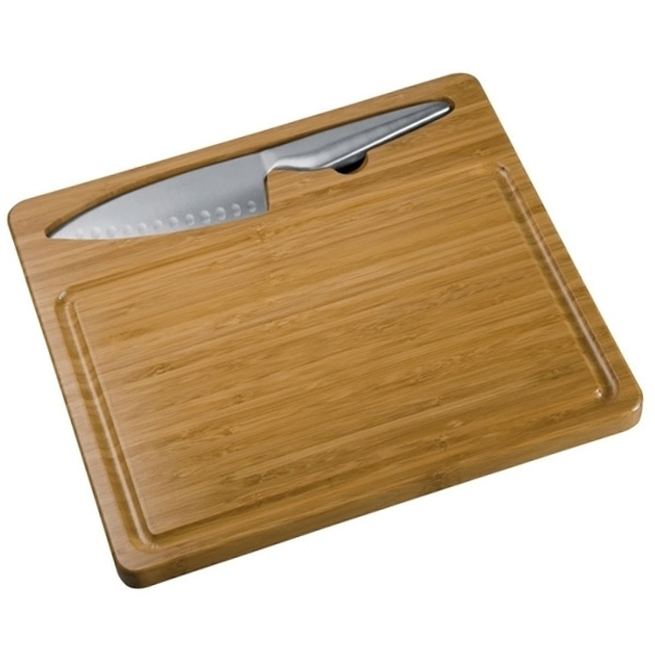 Logotrade advertising product image of: Cutting board with knife MANTOVA