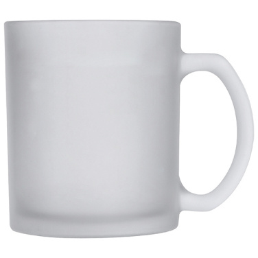 Logotrade promotional items photo of: Glass coffee mug GENEVA 300 ml