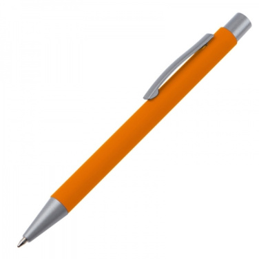 Logo trade promotional products image of: Metal ballpen soft touch ABU DHABI