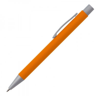 Logo trade promotional gifts picture of: Metal ballpen soft touch ABU DHABI