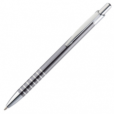 Logo trade business gifts image of: Metal ballpen ITABELA