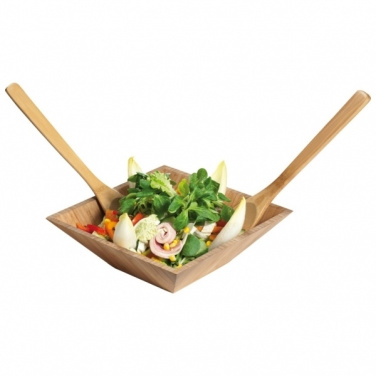 Logotrade promotional item image of: Bamboo salad servers CAPUA