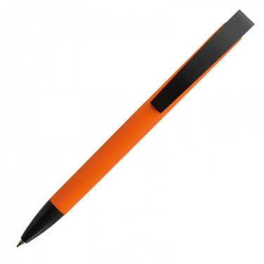 Logo trade promotional gift photo of: Metal ballpen soft touch BRESCIA