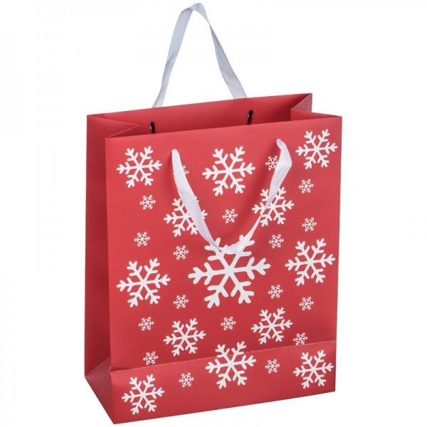 Logo trade promotional products image of: Big Christmas paper bag ROMBAS