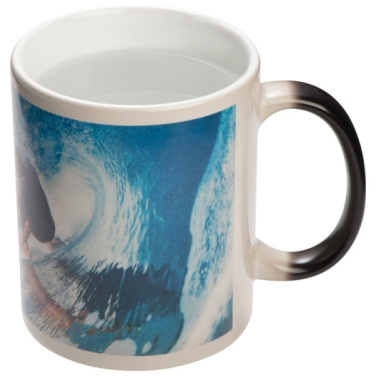 Logo trade promotional items image of: Colour-changing sublimation mug SIRMIONE 300 ml