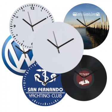 Logo trade promotional products picture of: Wall clock with allover clock face VENICE