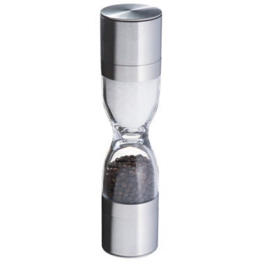 Logo trade promotional giveaways image of: Salt and pepper mill 2-in-1 ROME