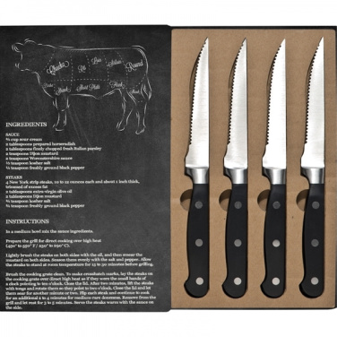 Logo trade corporate gifts image of: Steak knife set LONDON